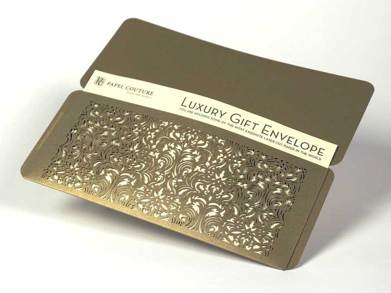 Unique Birthday Gift: Casablanca Laser Cut Gift Envelope Set of 6 Graduation gift Beautiful Envelopes for Gift Certificates and more