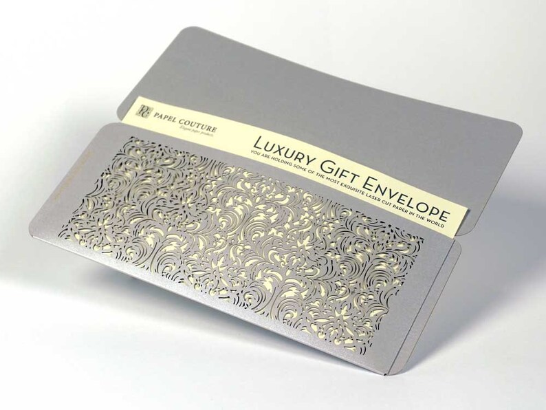 Unique Birthday Gift: Casablanca Laser Cut Gift Envelope Set of 6 Graduation gift Beautiful Envelopes for Gift Certificates and more