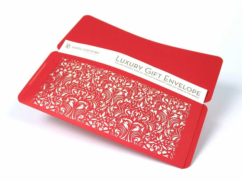 Unique Birthday Gift: Casablanca Laser Cut Gift Envelope Set of 6 Graduation gift Beautiful Envelopes for Gift Certificates and more