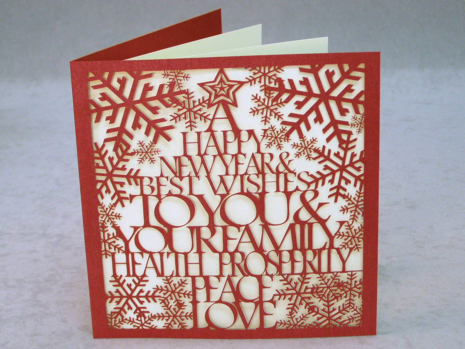 Laser Cut Christmas Cards 