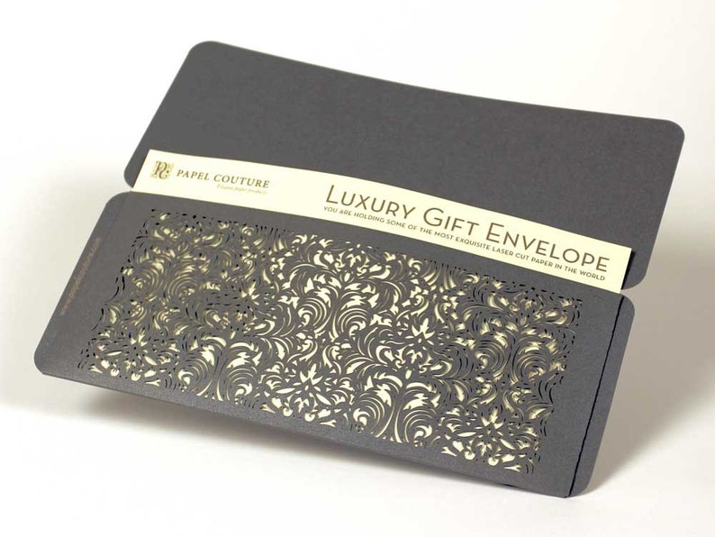 Unique Birthday Gift: Casablanca Laser Cut Gift Envelope Set of 6 Graduation gift Beautiful Envelopes for Gift Certificates and more