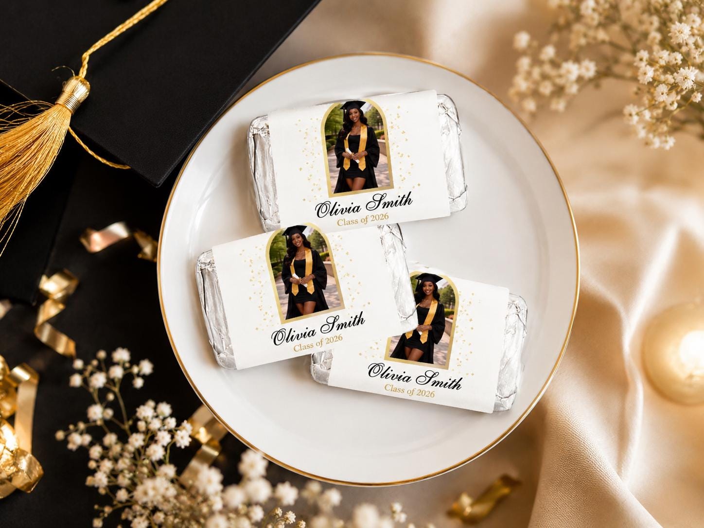 Graduation Chocolate Wrapper Template, Editable Canva Candy Bar Wrapper ...