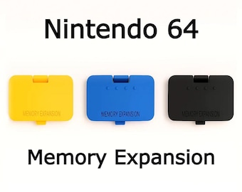 Nintendo 64 Memory Expansion Cover | 3D Printed Protective Cover in Many Colors | Fits N64 Console