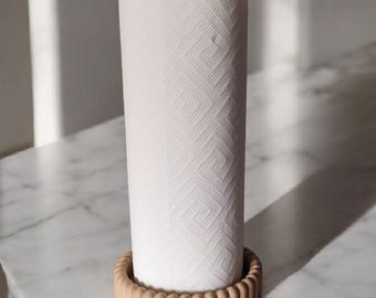 Küchenrollenhalter modern aus 3D‑Druck | Stabiler Papierrollenständer | Minimalistisches Küchenaccessoire für Ordnung