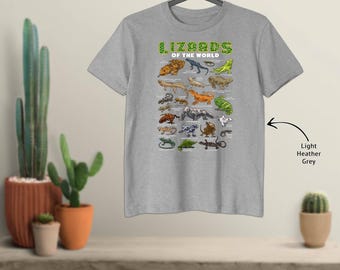 Lizard Shirt Lizards Animal Of The World Reptile Herpetology T-Shirt - 279187