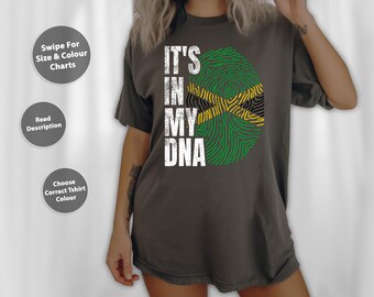 It'S In My Dna Jamaican Flag Jamaica Boy Girl Gift T-Shirt - 243682