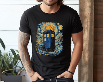 Starry Blue Box Doctor Who T-Shirt - 278245