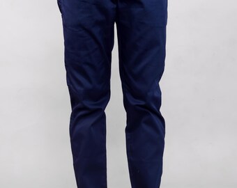 Herren Navy Blau Jogger Hose | Elastische Taille Freizeithose | Bequeme Alltagskleidung