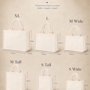 Personalized Canvas Tote Bag, Custom Name Tote, Minimalist White Canvas Bag, Monogram Tote, Custom Text Bag, Mini to Oversized, Gift for Her