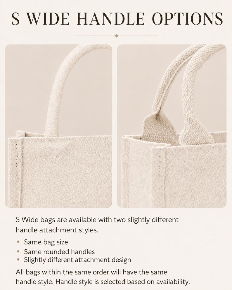 Personalized Canvas Tote Bag, Custom Name Tote, Minimalist White Canvas Bag, Monogram Tote, Custom Text Bag, Mini to Oversized, Gift for Her
