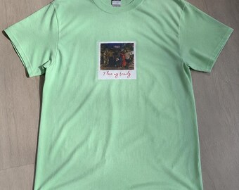 Aangepast shirt met polaroidfoto, gepersonaliseerd T-shirt, speciaal cadeau, aangepaste foto en tekst, gepersonaliseerde bestelling via Etsy Berichten