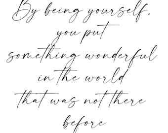 Minimal Quote Wall Art Printable | Inspirational Wall Art for Her | Neutral Aesthetic Typography Print | Affordable Digital Download