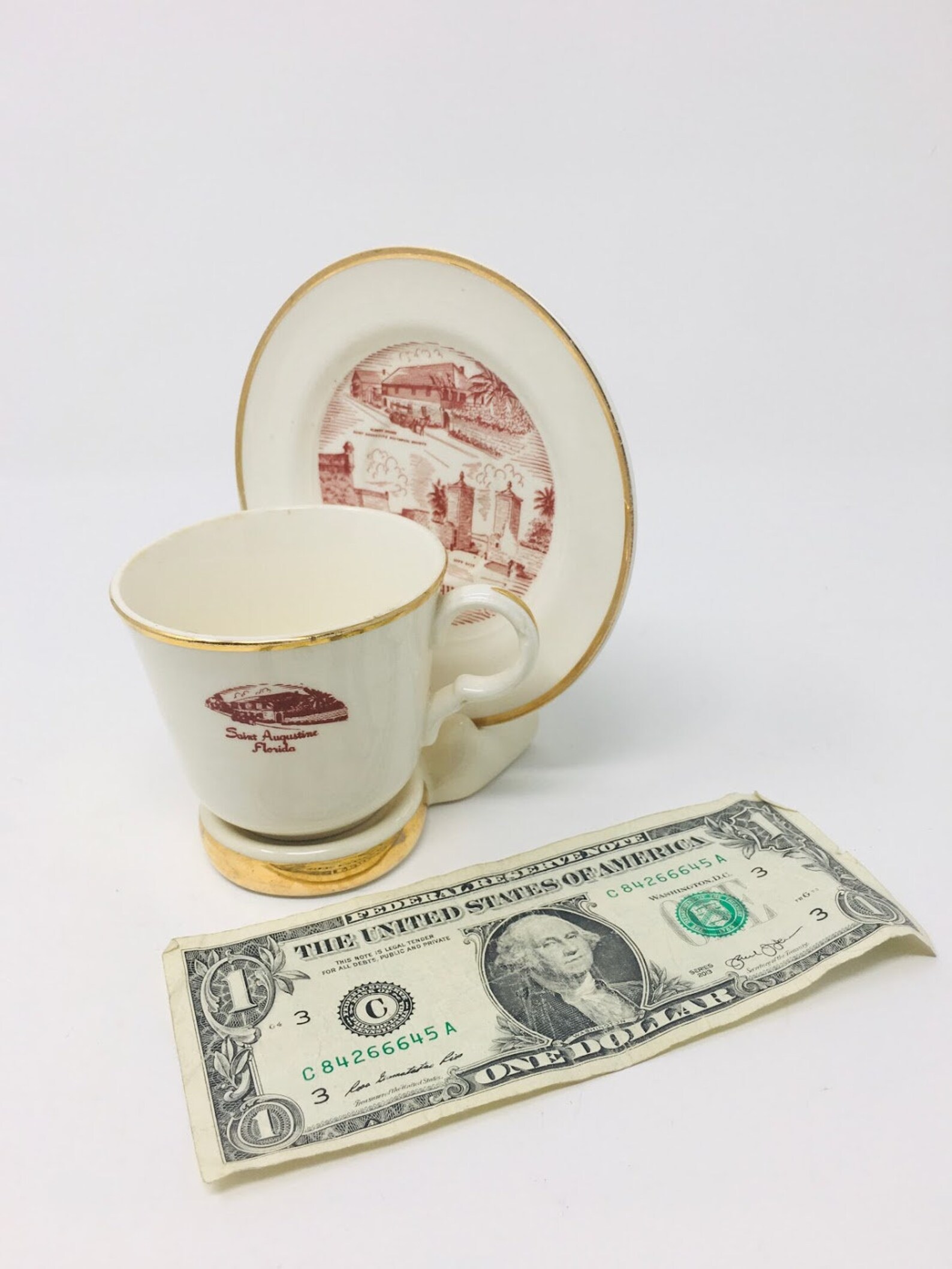 Souvenir Cup and Saucer Collectors Set Vintage Travel Saint Etsy UK