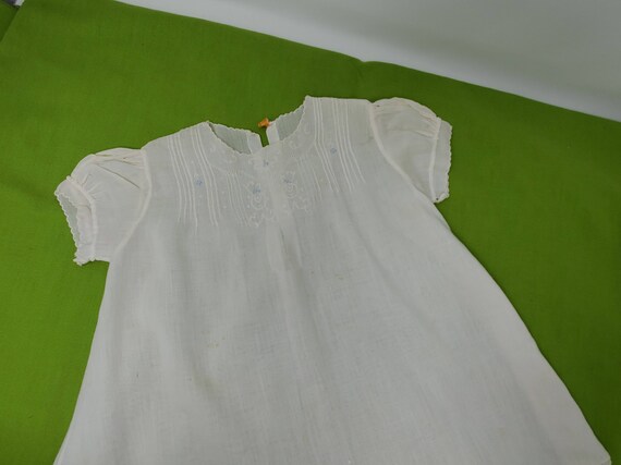 Vintage baby girl dress antique linen baby clothe… - image 2