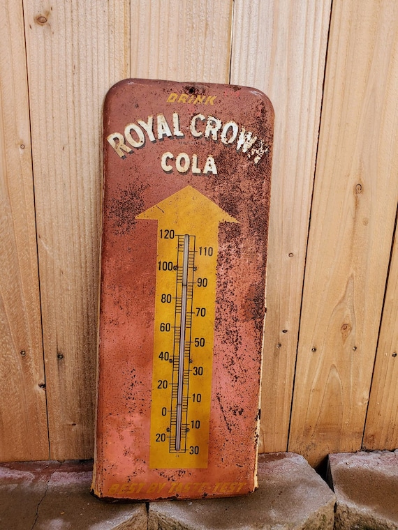 Vintage Drink Royal Crown RC Cola Metal Advertising