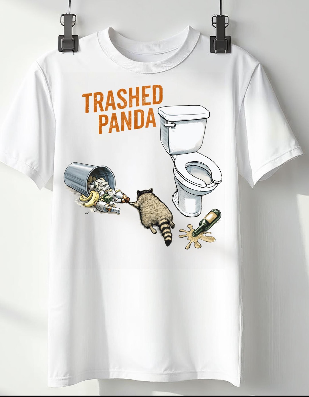 Trashed Panda Trashed Panda PNG Funny Raccoon Trash Humor Shirt Design Digital ...