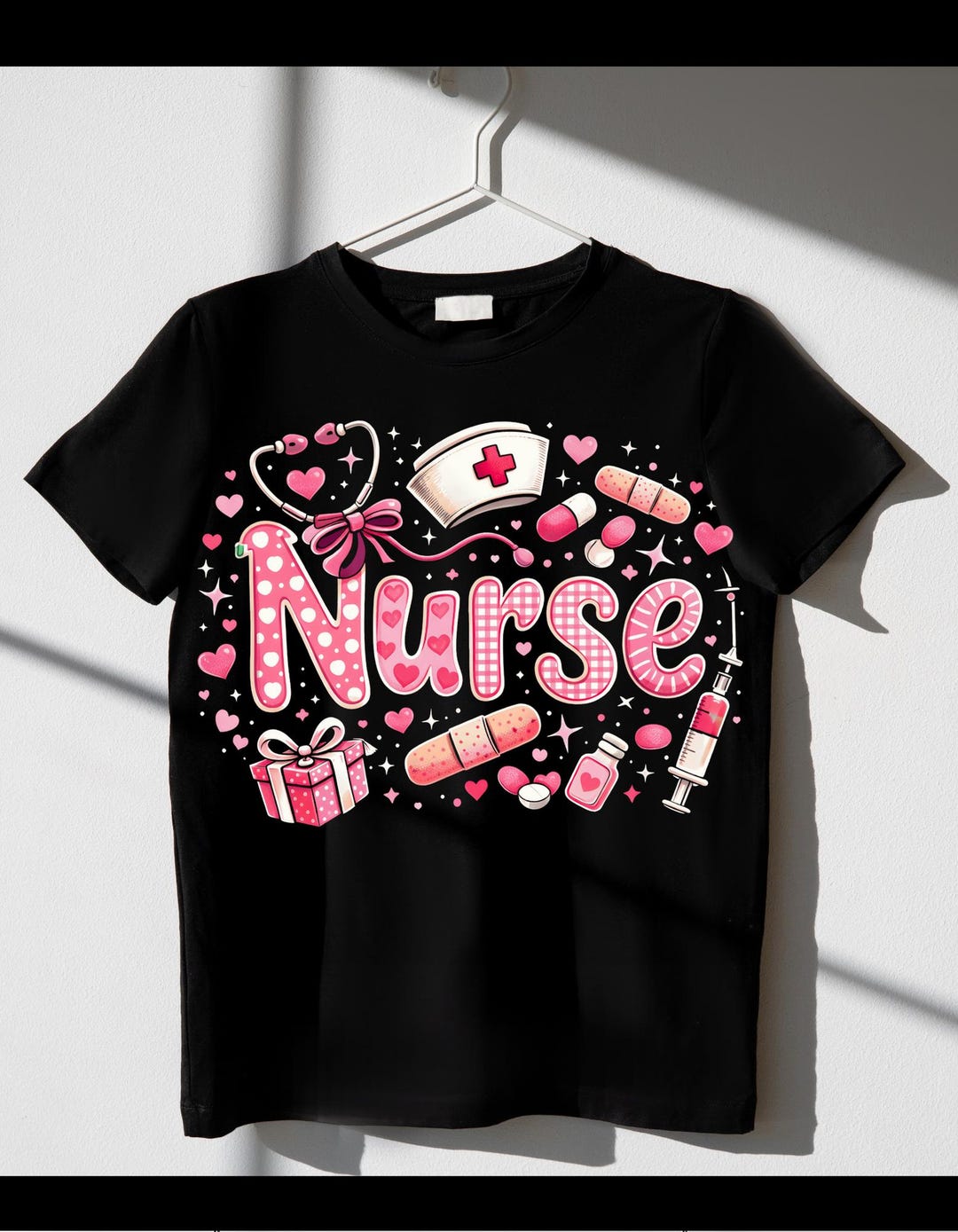 Nurse PNG Design, Cute Nurse Valentine PNG, Nurse Life Clipart, Pink ...