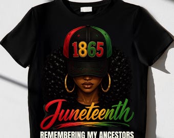 Juneteenth Mujer Negra PNG / Arte de Empoderamiento de la Herencia Africana (Descarga Digital)