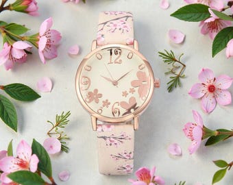 Floral Watch Vintage Jewelry