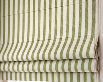 Estor romano opaco 100% lino, hecho a medida, artesanal, para ventanas.