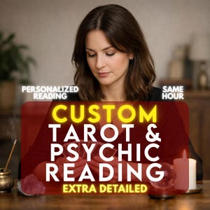 Custom Tarot & Psychic Reading, Same Hour Psychic Reading, Love Tarot Reading, Telepathy Reading, In Depth Love Guidance