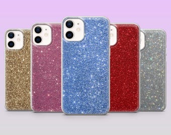 Glitzernde Luxus Handy Hülle für iPhone 17Pro, 16, 15, 14, 13, 12, Samsung S25, S24, S23Fe, S22, A16, A26, A56, Pixel 10, 9Pro