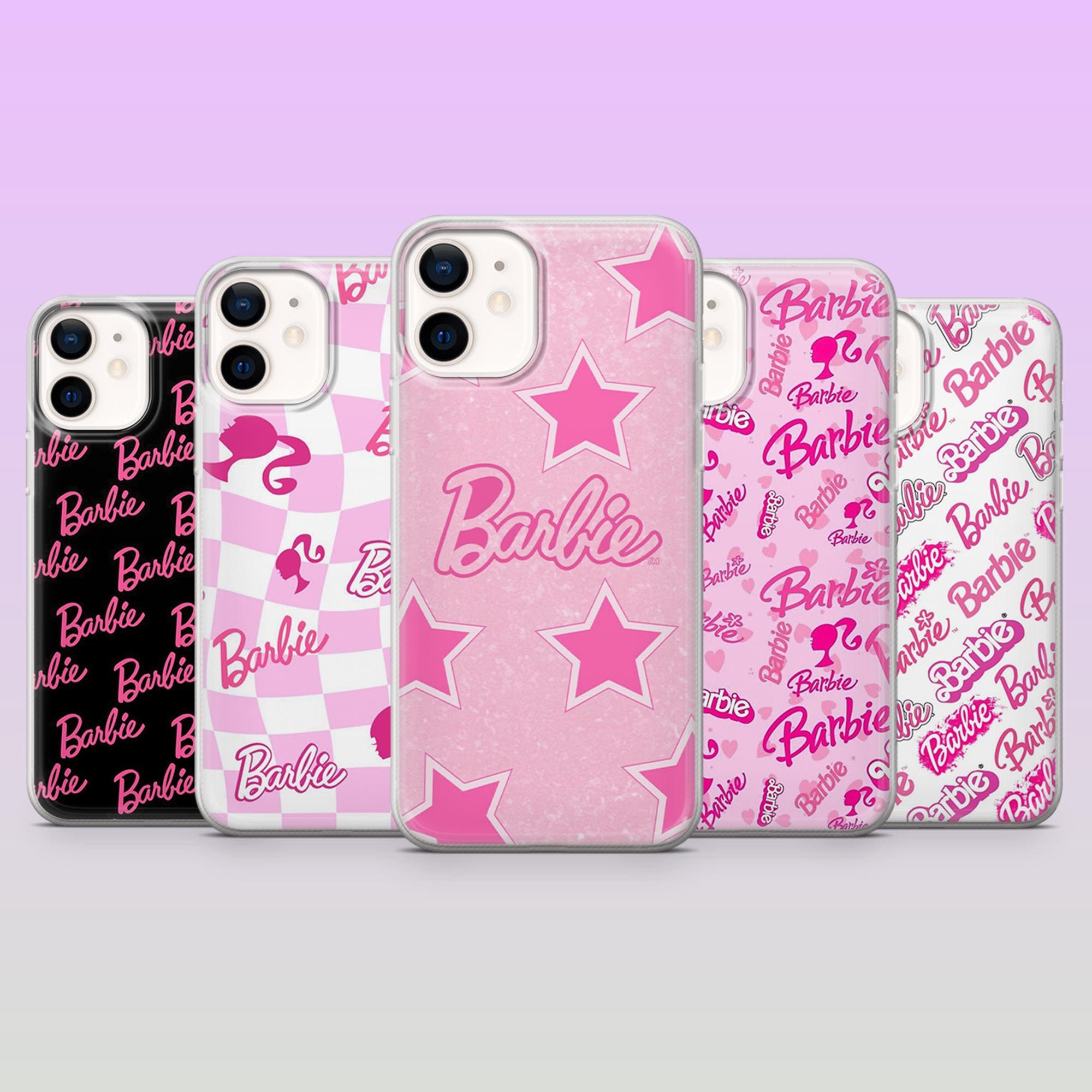 Barbie ソフトケース ハートデザイン Barbie pink cosmetic bag for makeup heart
