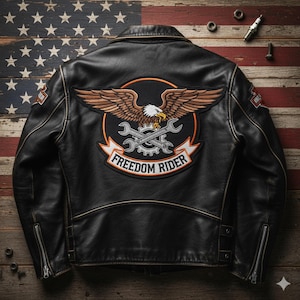 American Spirit Leather Jacket - Etsy