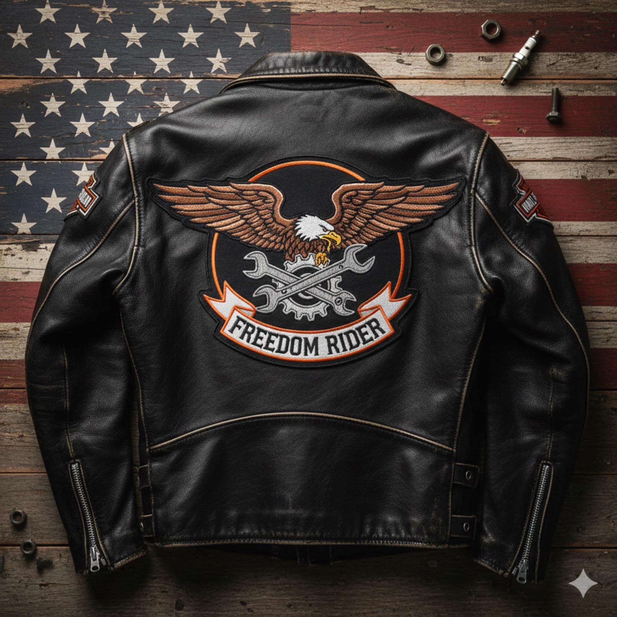American Spirit Leather Jacket - Etsy