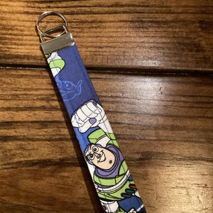Disney Toy Story Buzz Wristlet Key fob Keychain Key Ring