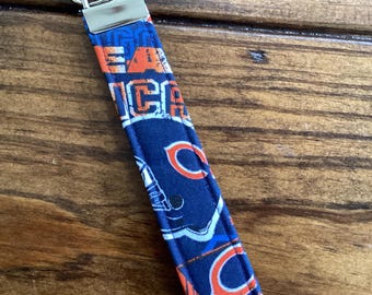 Chicago Bears Football Wristlet Key fob Keychain Key Ring