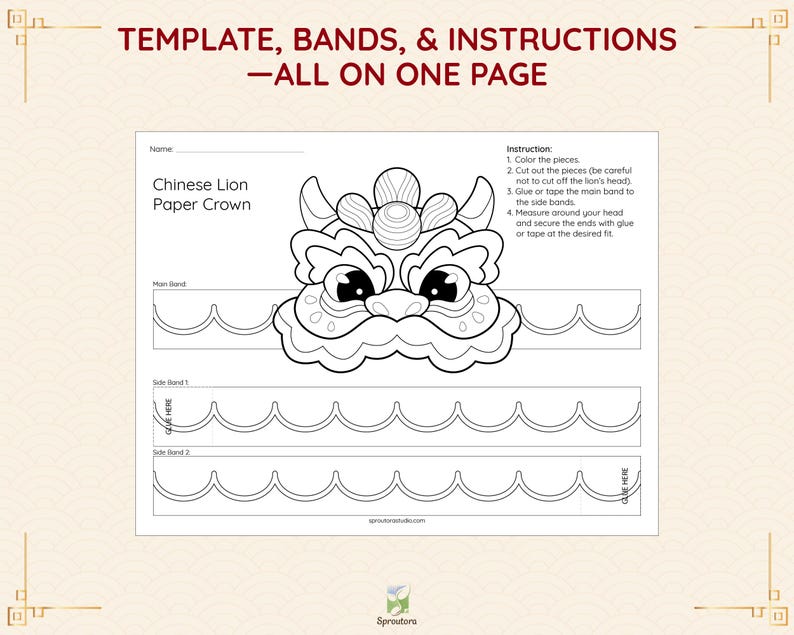 2026 Chinese New Year Paper Crowns • Year of the Horse Craft for Kids ...
