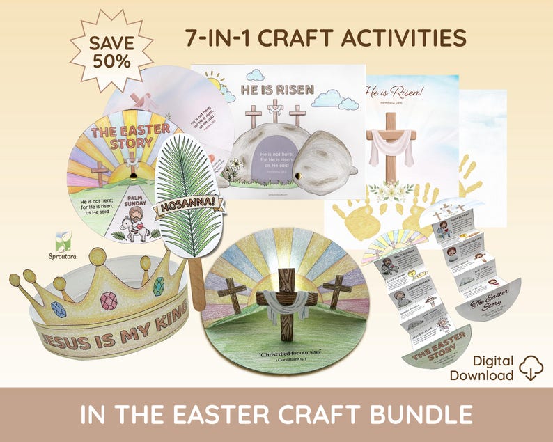 Jesus is My King Crown Craft • Printable Christian Coloring Headband ...