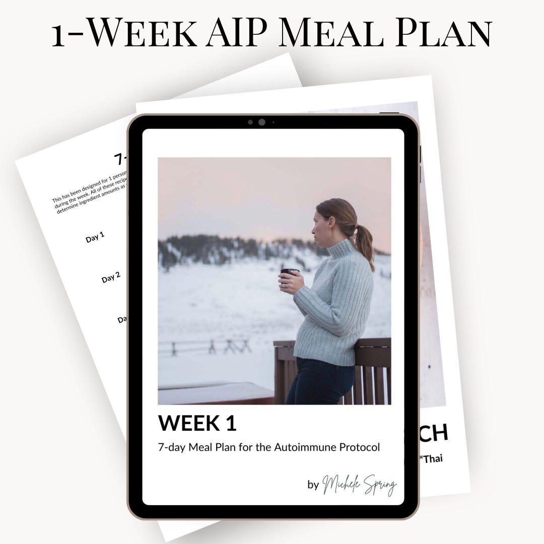 7-day AIP Meal Plan Week 1 | Autoimmune Protocol Diet | Elimination ...