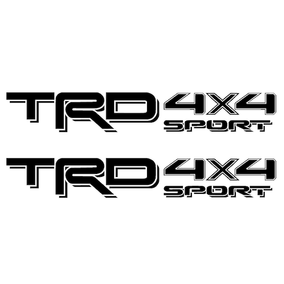 2X TOYOTA TRD Racing Development 3D Sticker / Decal Set - Car Logo