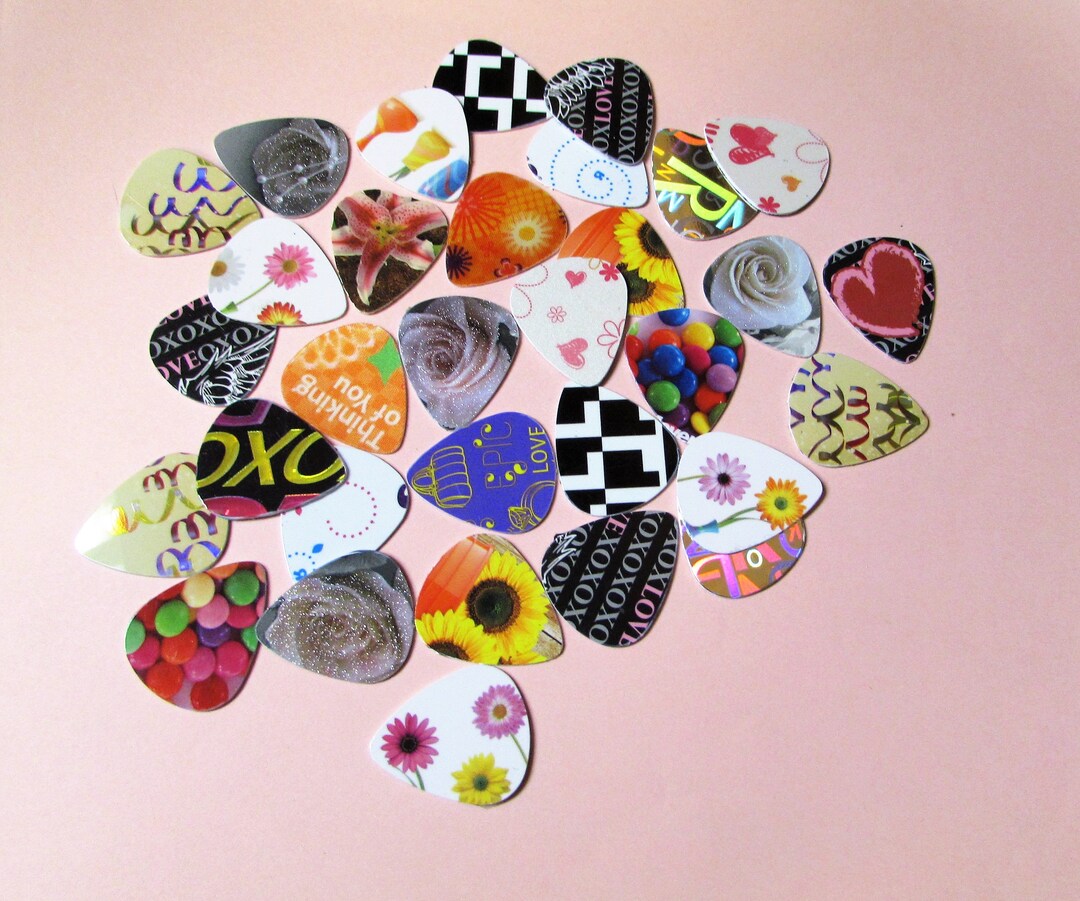 Bulk Guitar Picks Recycled Mixed Bass Banjo Mandolin Ukalele Etsy