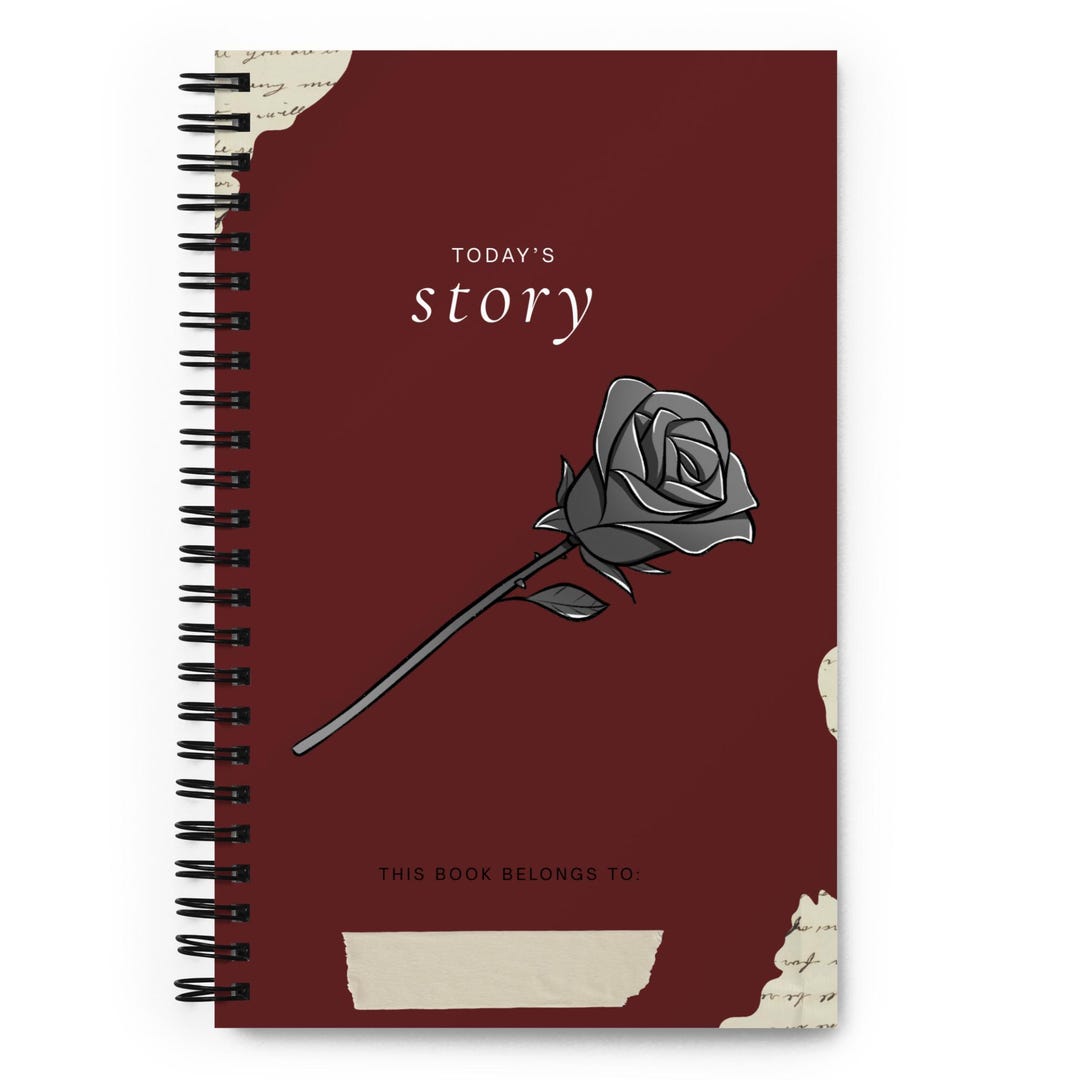 Spiral Notebook. Pink Design - Etsy