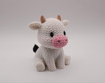 Cow Figurine | Knit Style Desk Pet