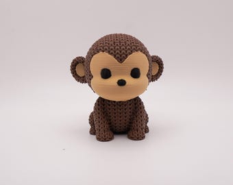 Monkey | Knit Style Desk Pet