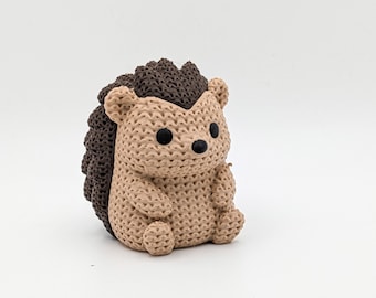 Hedgehog Figurine | Knit Style Desk Pet