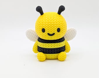 Bumble Bee Figurine | Knit Style Desk Pet