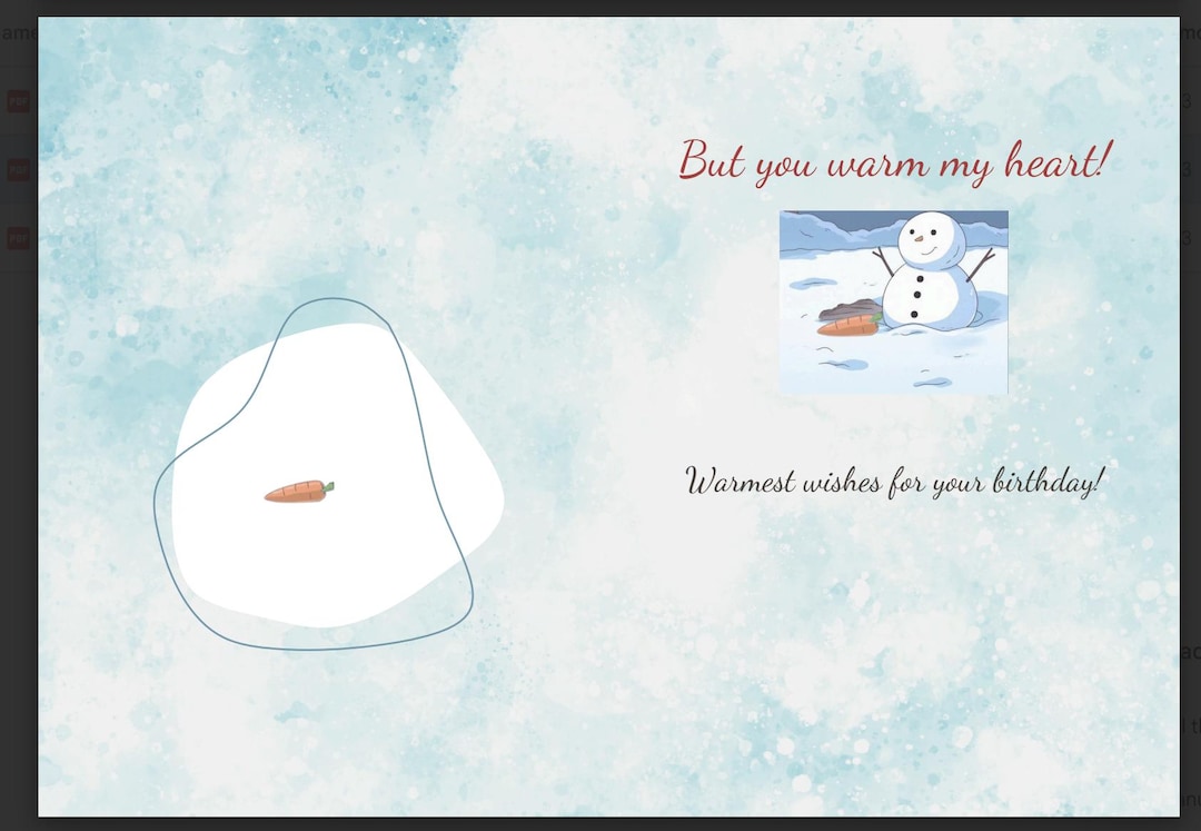 January Birthday Card Digital Download - Etsy