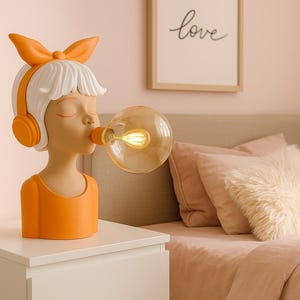 Lampe Amore – Lampe de Bureau Sculpturale Designer, Éclairage Artistique 3D