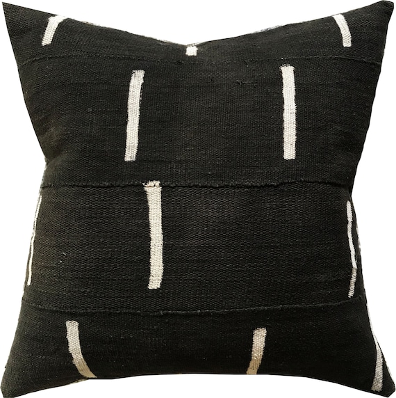 Dash Mudcloth Pillow Covers | Etsy Kilima Bogolan Mudcloth Pillow Cover by