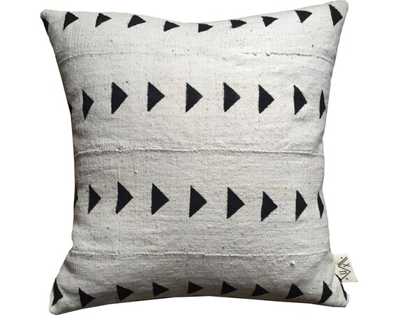 MEROE White Mud Cloth African Mudcloth Pillow Covers various