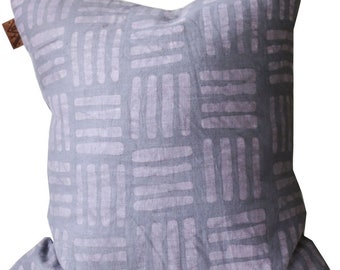 Batik Mauve HASH Mark Pillow