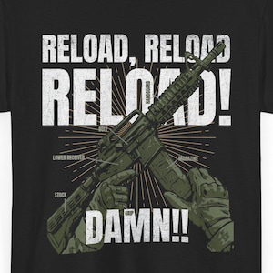 Camiseta "Reload Panic" / Divertida camiseta de juegos FPS - FVGF