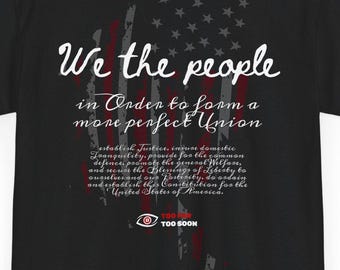 Wij het volk, patriottisch, 1e amendement, Amerikaanse grondwet - T-shirt