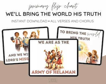 Primary Flip Chart | We'll Bring the World His Truth, Army of Helaman (Digital Download)