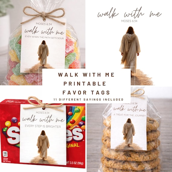 Walk With Me Favor Tags Bundle | LDS Youth Handouts (Digital Download)
